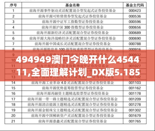 494949澳门今晚开什么454411,全面理解计划_DX版5.185