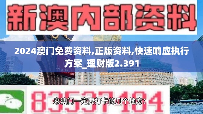 2024澳门免费资料,正版资料,快速响应执行方案_理财版2.391