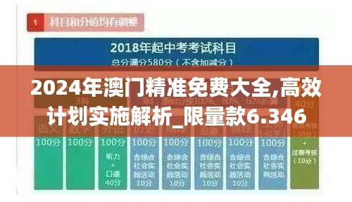 2024年澳门精准免费大全,高效计划实施解析_限量款6.346