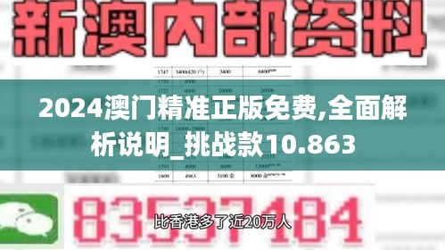 2024澳门精准正版免费,全面解析说明_挑战款10.863