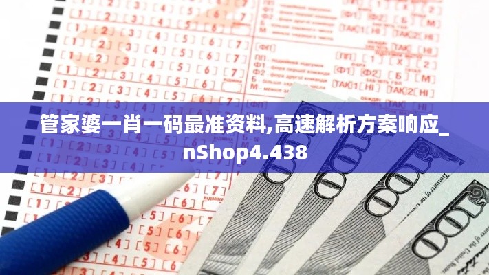 管家婆一肖一码最准资料,高速解析方案响应_nShop4.438