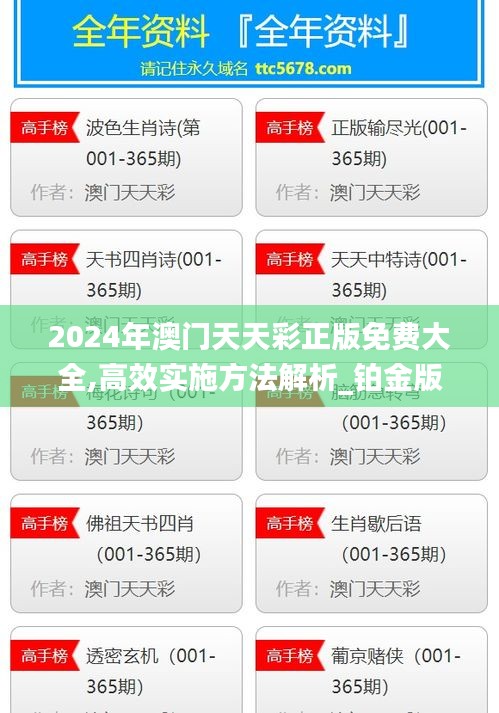 2024年澳门天天彩正版免费大全,高效实施方法解析_铂金版8.475