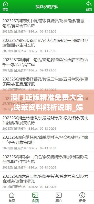 澳门正版精准免费大全,决策资料解析说明_娱乐版9.831