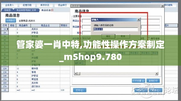 管家婆一肖中特,功能性操作方案制定_mShop9.780