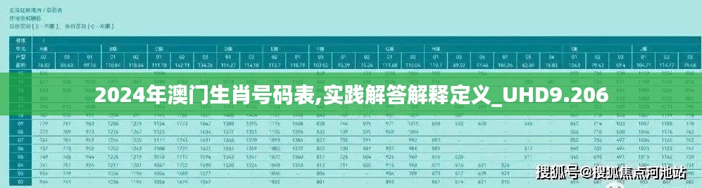 2024年澳门生肖号码表,实践解答解释定义_UHD9.206