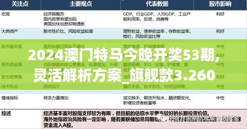 2024澳门特马今晚开奖53期,灵活解析方案_旗舰款3.260