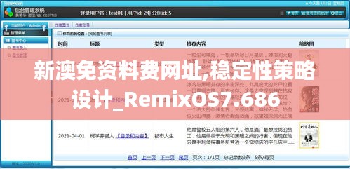 新澳免资料费网址,稳定性策略设计_RemixOS7.686