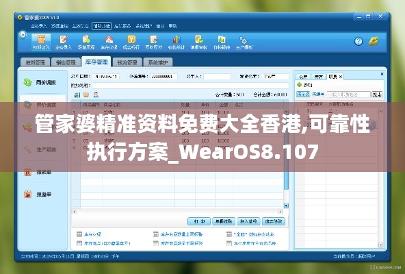 管家婆精准资料免费大全香港,可靠性执行方案_WearOS8.107