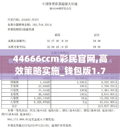 44666ccm彩民官网,高效策略实施_钱包版1.705