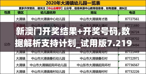 新澳门开奖结果+开奖号码,数据解析支持计划_试用版7.219