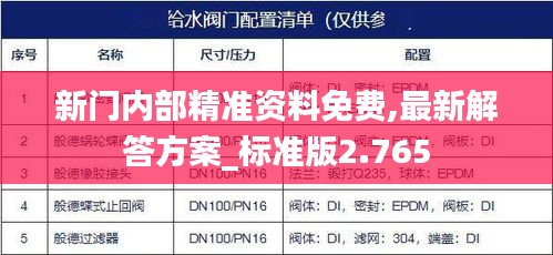 新门内部精准资料免费,最新解答方案_标准版2.765