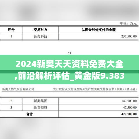 2024新奥天天资料免费大全,前沿解析评估_黄金版9.383