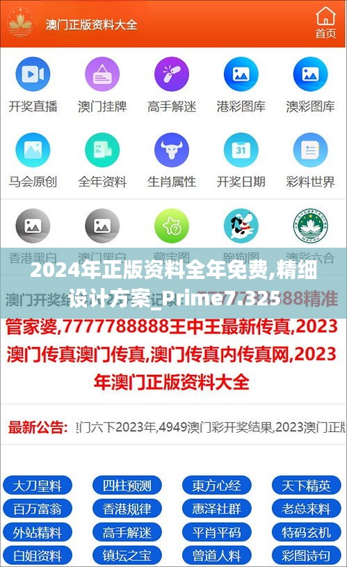 2024年正版资料全年免费,精细设计方案_Prime7.325