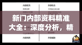 新门内部资料精准大全：深度分析，精准把握市场脉搏