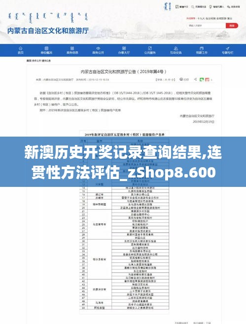 新澳历史开奖记录查询结果,连贯性方法评估_zShop8.600